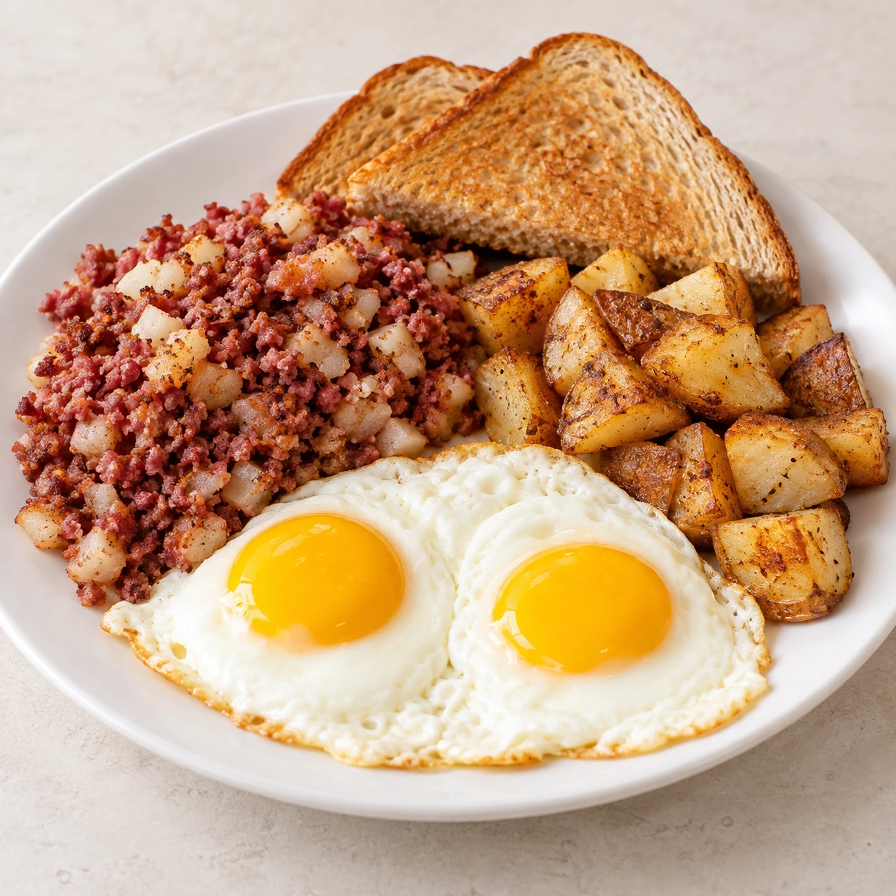 Eggs and Corned Beef Hash