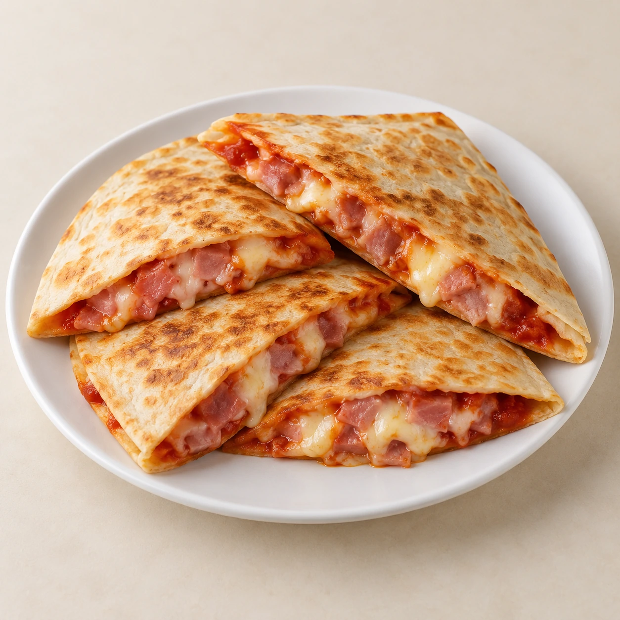 HAM Pizza Quesadillas