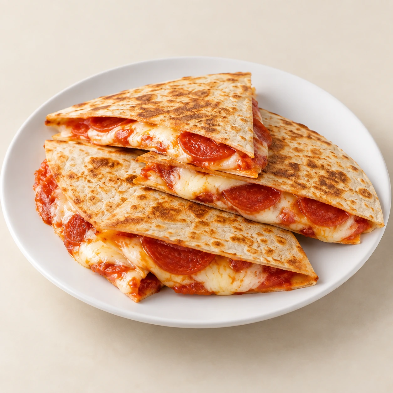 Pepperoni Pizza Quesadillas