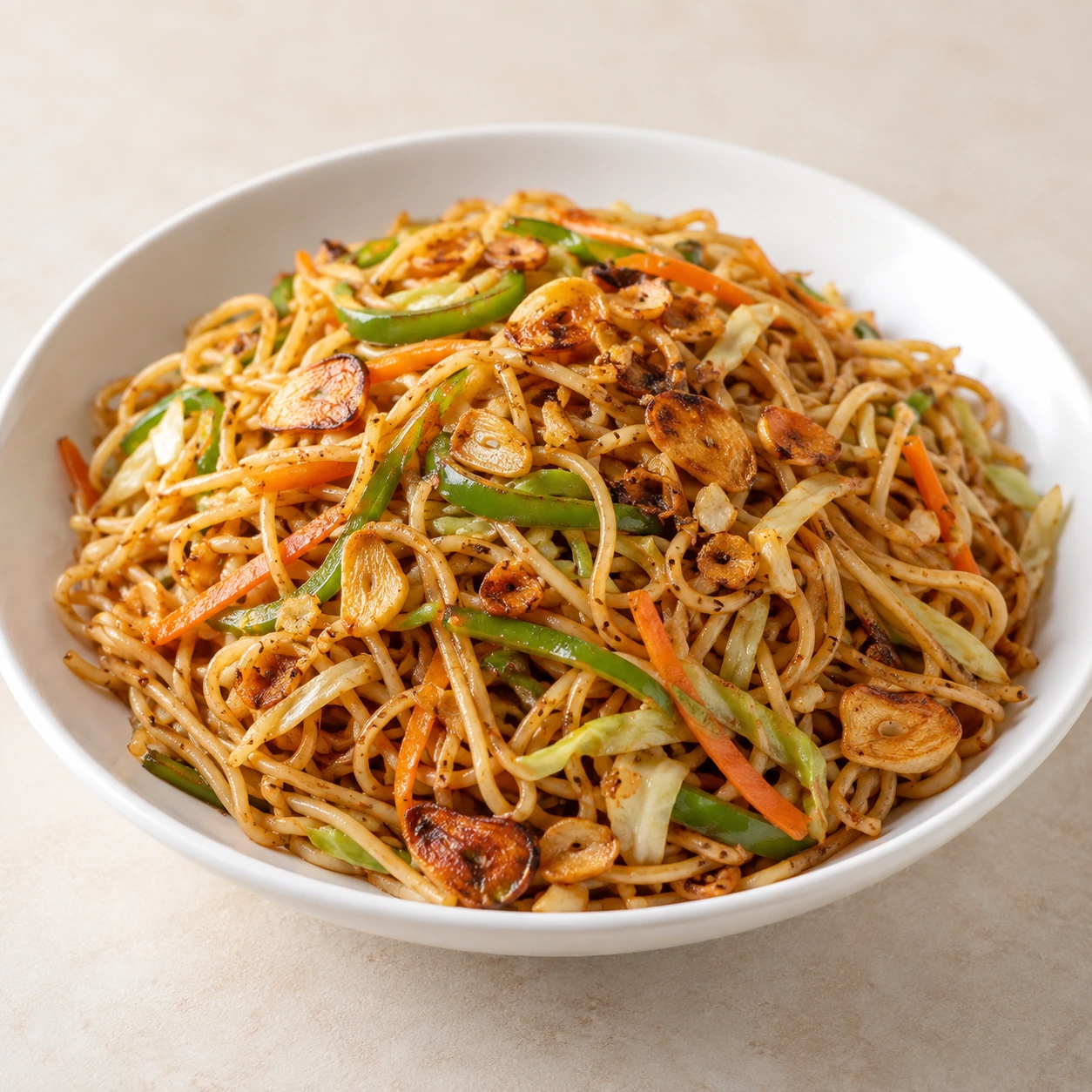 Burnt Garlic Noodles Veg