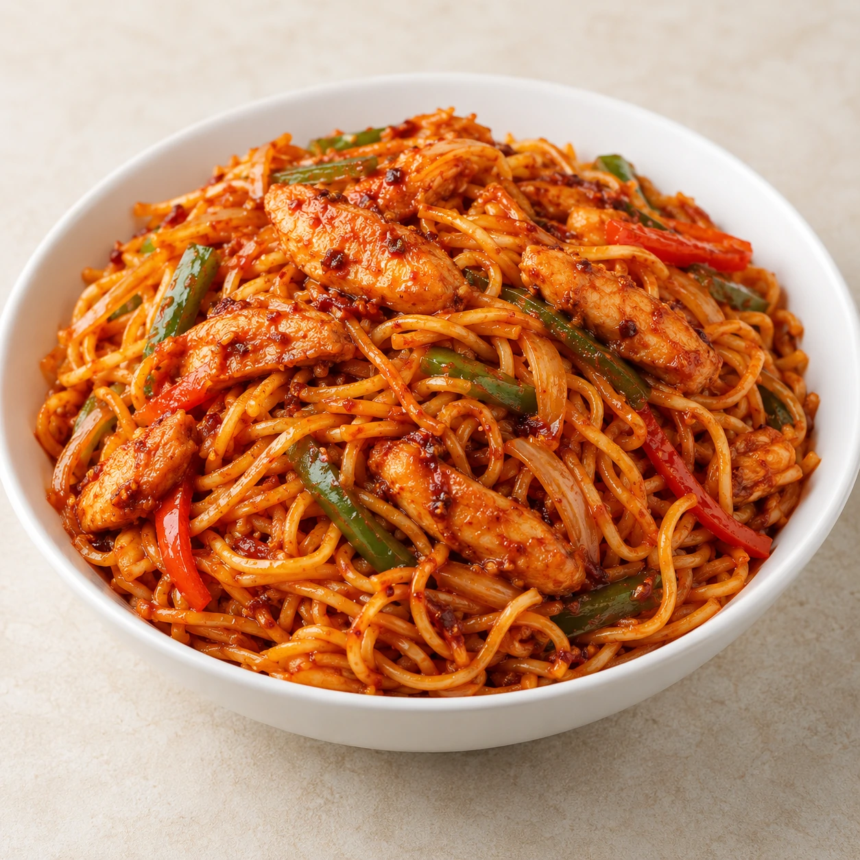 Chicken Triple Schezwan Noodles
