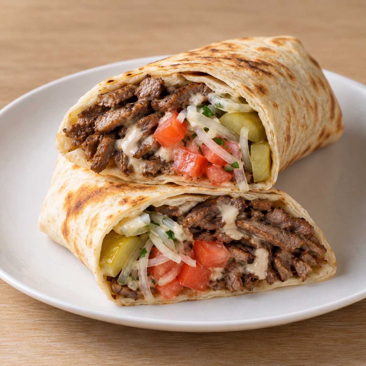 Beef Shawarma Wrap