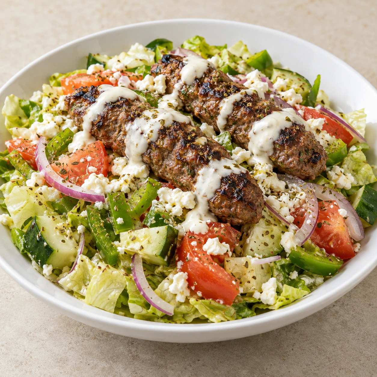 Beef Kafta Salad