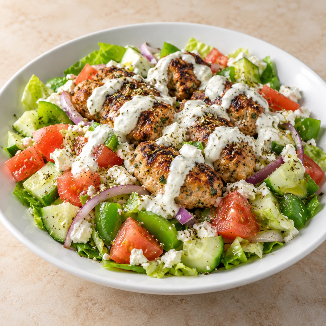 Chicken Kefta Salad