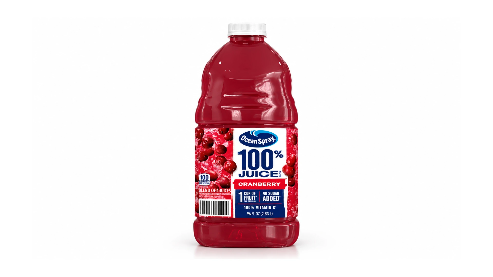 O/S 100% Cranberry juice 2.83L