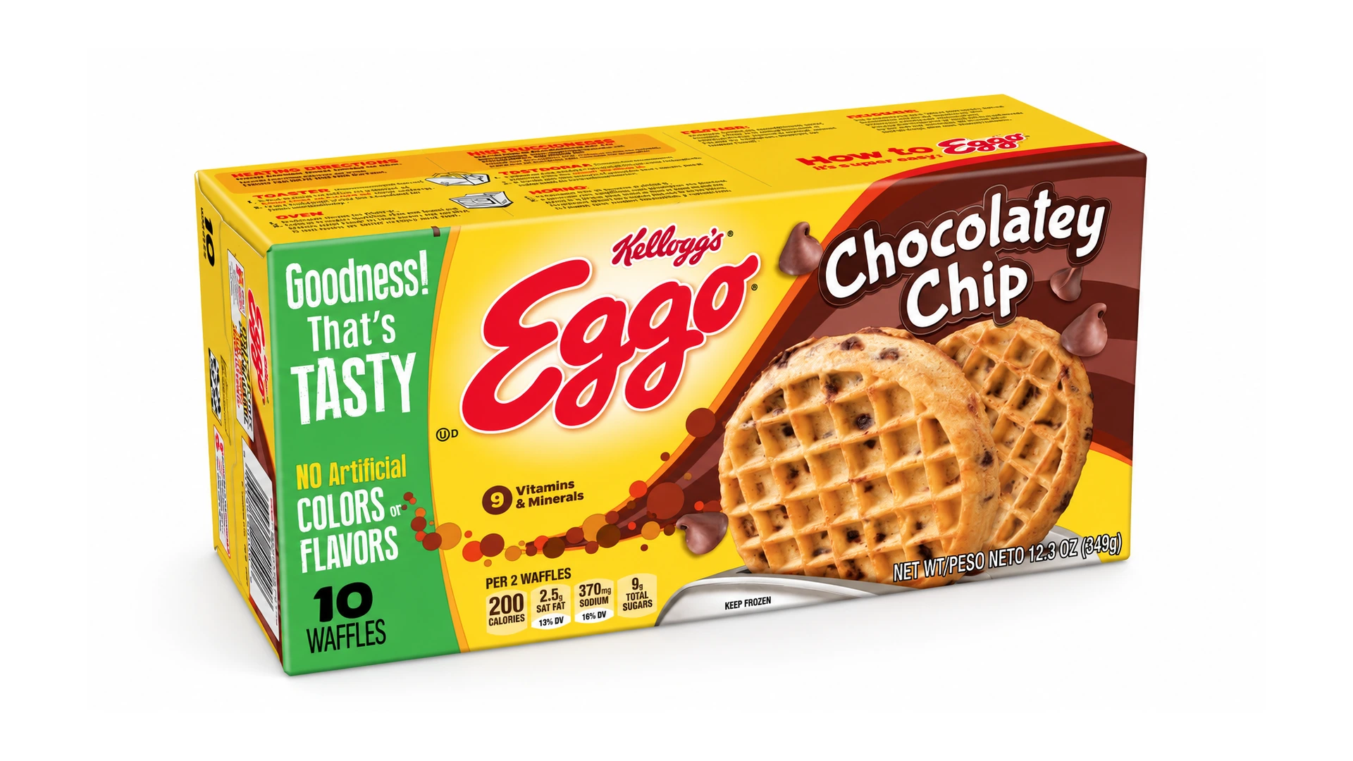 Eggo Waffles Chocolate Chip 12.3