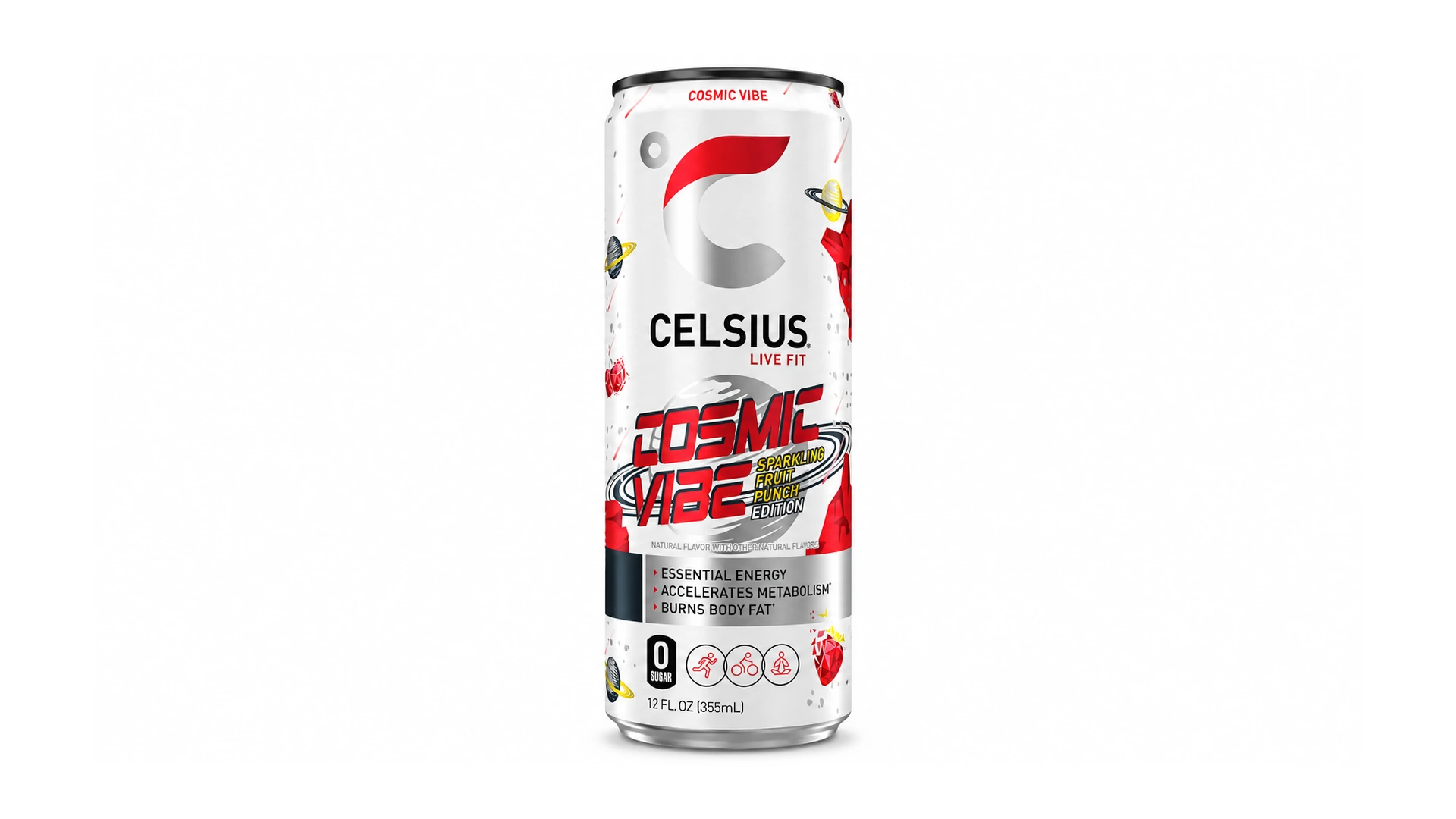 Celsius Sparkling Cosmic Vibe 12 Fl Oz