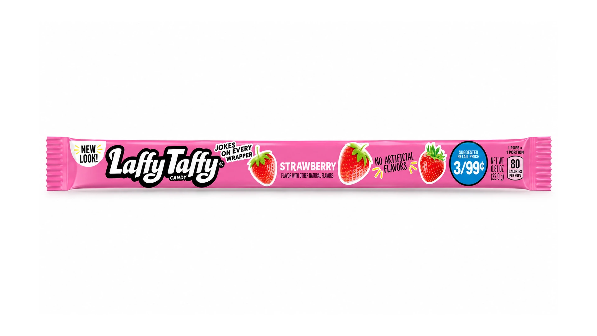 Laffy Taffy Rope Candy, Strawberry Flavor