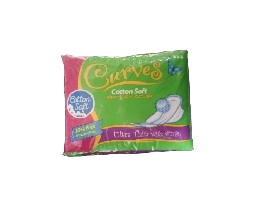 Curves Ultra Thin W/Wings 10pcs