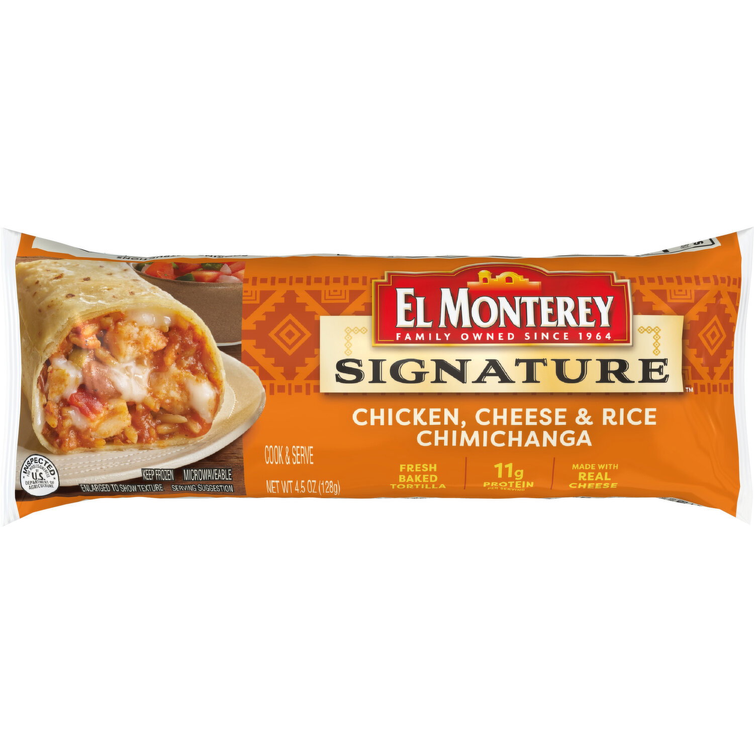 Elmontery Signature Chicken, Cheese, And Rice Chimichanga