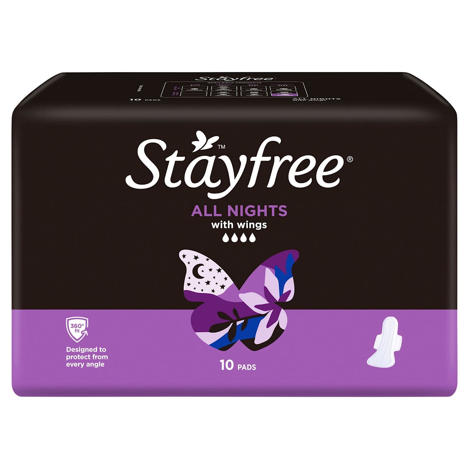 Stay Free Overnight 10 Pad